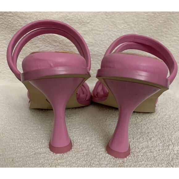 Circus Sam Edelman Pink Slip On Sandals Strappy Heels Womens 6 - Picture 4 of 9